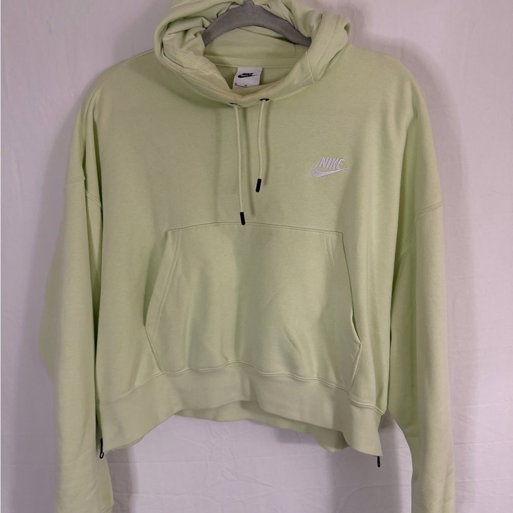 Nike cropped hoodie “lemon twist” color